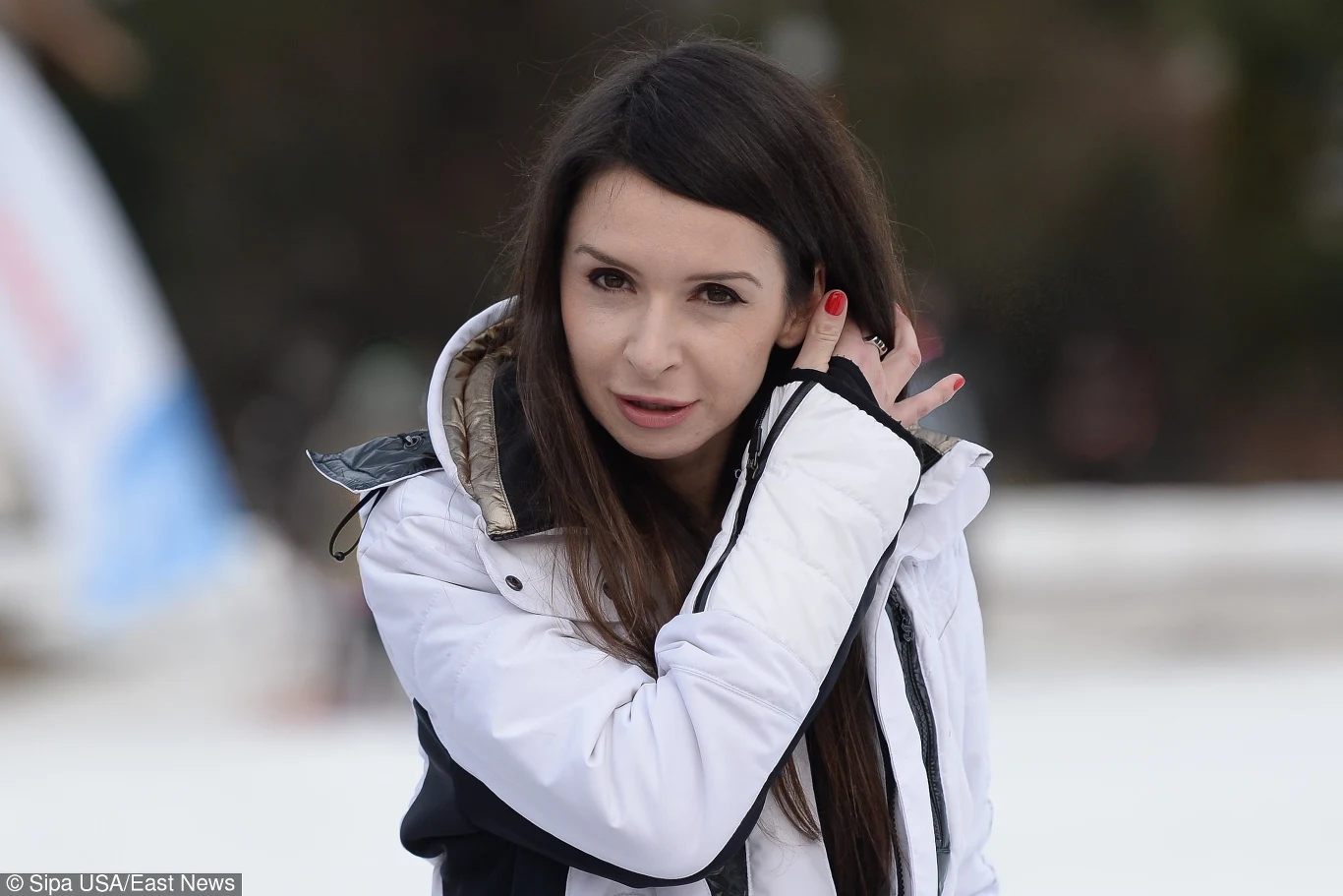 Marta Kaczyńska na stoku 