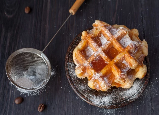 Popularne w Belgii Liege waffles - miękkie i chrupiące jednocześnie