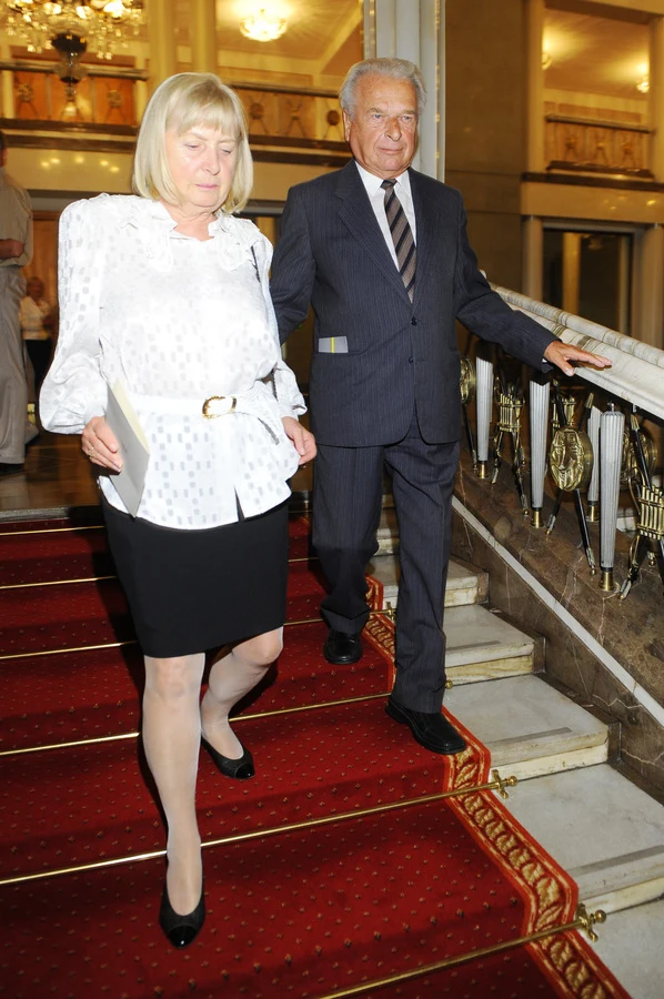Czesław Kiszczak z żoną Marią Czesław Kiszczak z żoną Marią