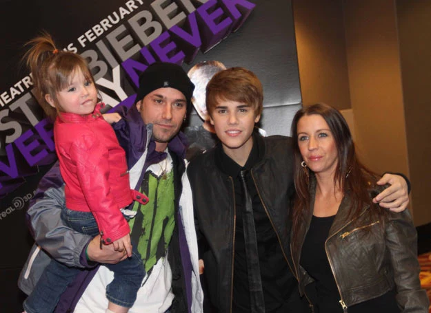 Jeremy Bieber z rodziną