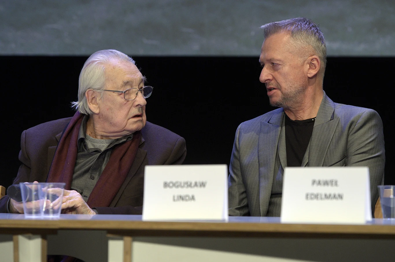 Andrzej Wajda i Bogusław Linda Andrzej Wajda i Bogusław Linda