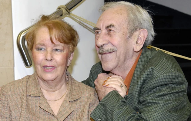 Jan Kobuszewski z żoną Jan Kobuszewski z żoną