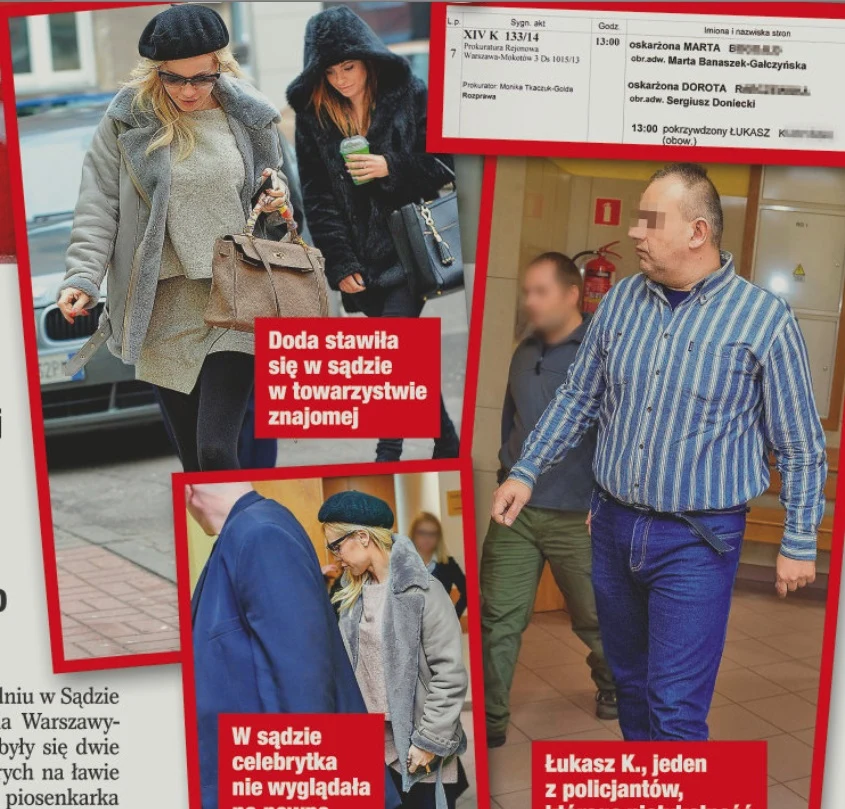 Doda w sądzie! Doda w sądzie!