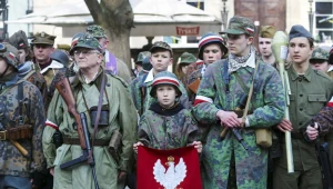 Uczestnicy II Krajowej Defilady Pamięci Żołnierzy Wyklętych w Gdańsku; zdj. ilustracyjne