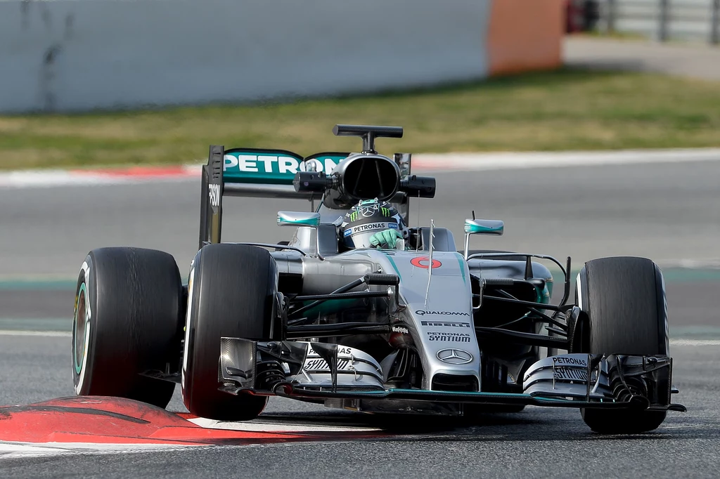 Rosberg na torze Catalunya