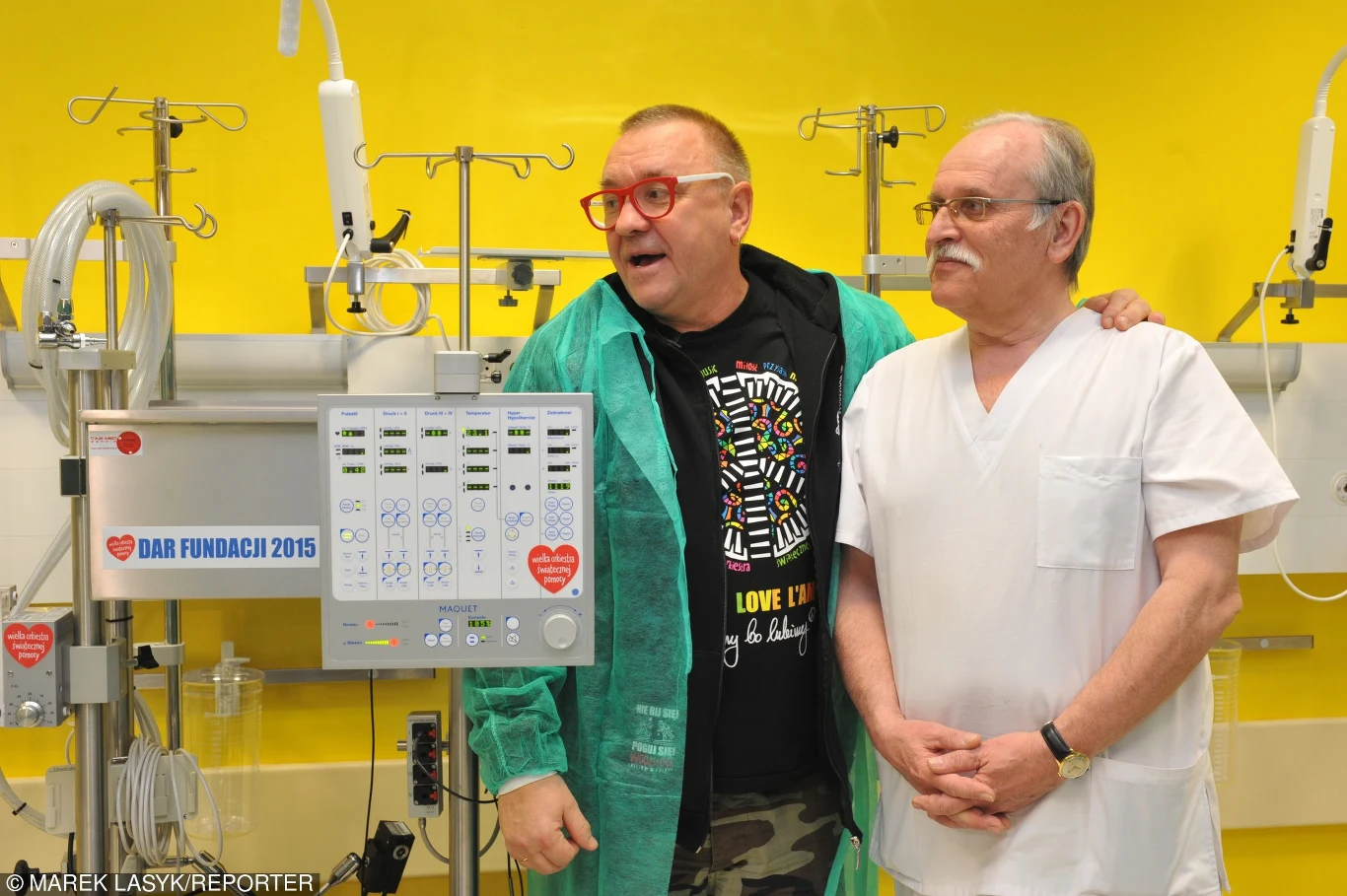 Prof. Janusz Skalski z Jurkiem Owsiakiem Prof. Janusz Skalski z Jurkiem Owsiakiem