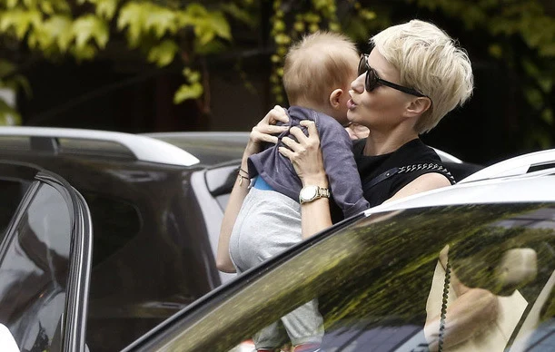 Małgorzata Kożuchowska z synem Małgorzata Kożuchowska z synem