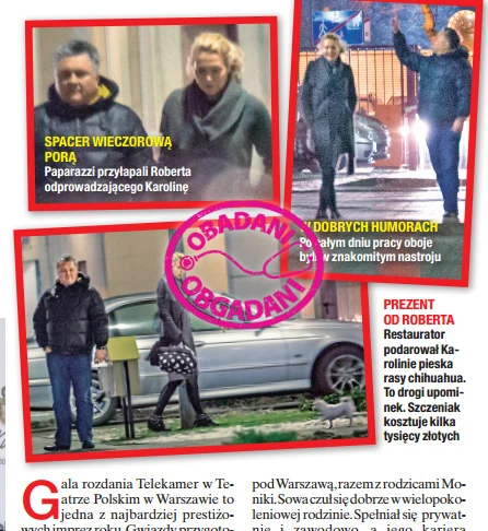 Robert Sowa z Karoliną Robert Sowa z Karoliną