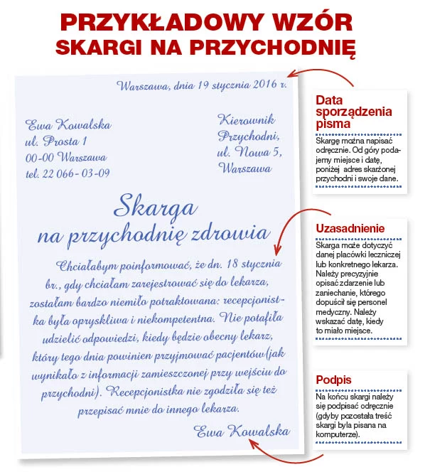 Wzór skargi Wzór skargi