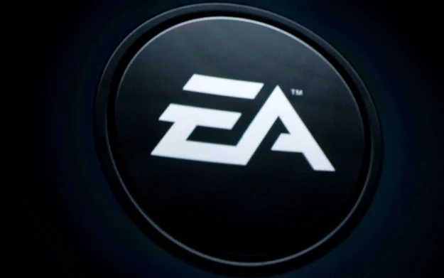 Electronic Arts Logo Electronic Arts na tle siedziby firmy