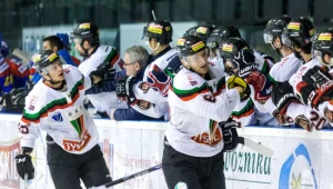 Radość hokeistów GKS-u Tychy