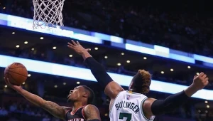 Damian Lillard (nr 0) zdobył 50 pkt.