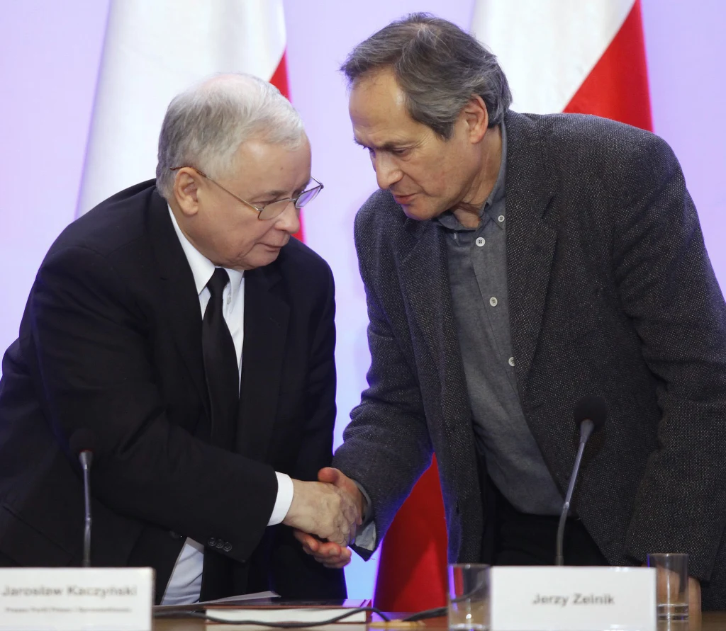Jarosław Kaczyński i Jerzy Zelnik