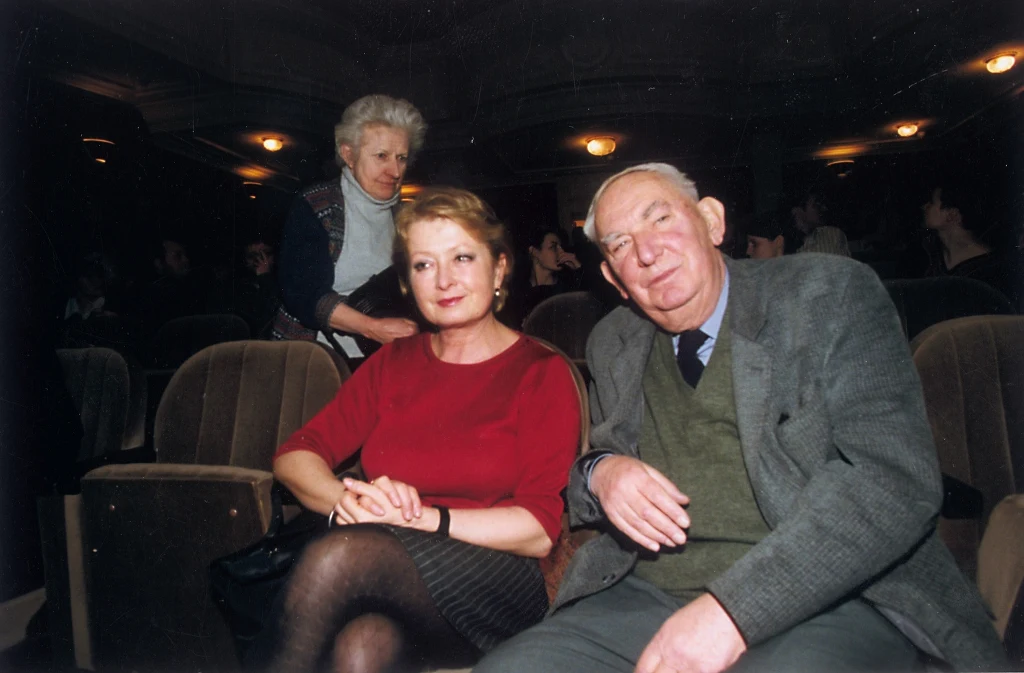 Magdalena Zawadzka i Gustaw Holoubek