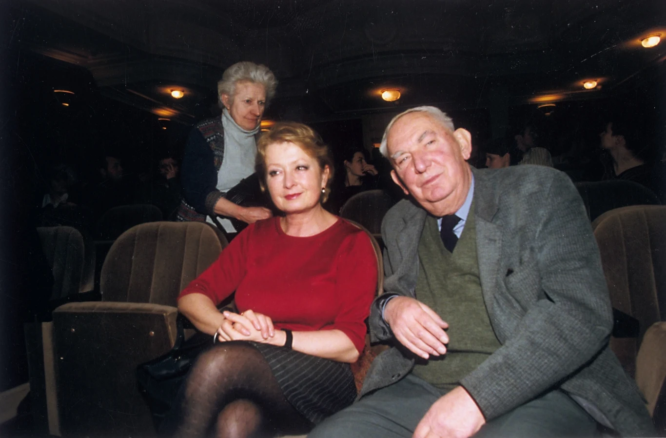Magdalena Zawadzka i Gustaw Holoubek
