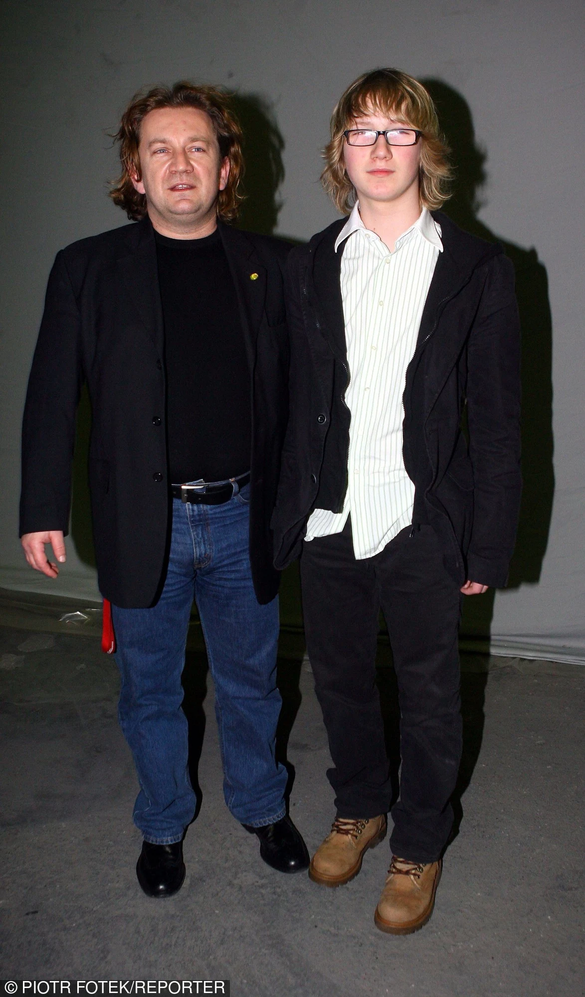 Paweł Królikowski z synem Paweł Królikowski z synem