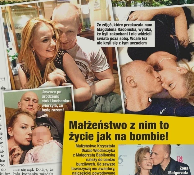 "Diablo" Włodarczyk z Magdaleną Radomską