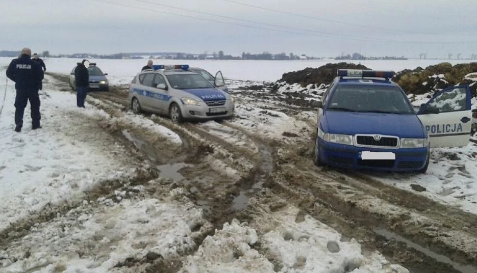 Pościg zakończył się na polnych drogach