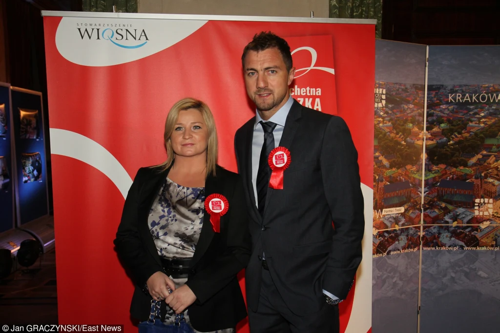 Jerzy Dudek z żoną Jerzy Dudek z żoną