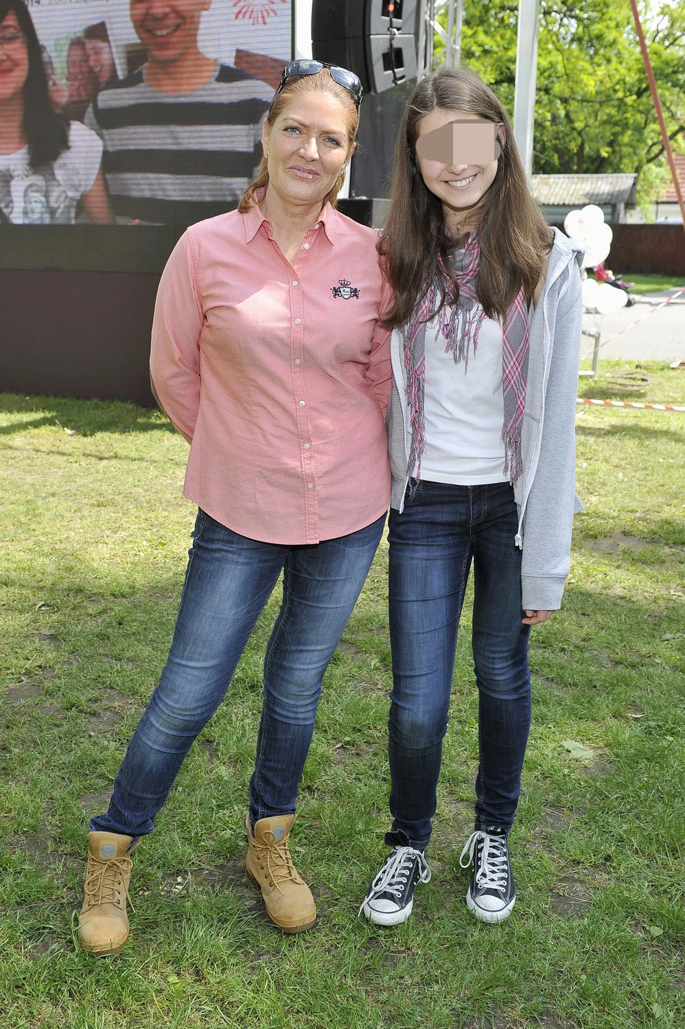 Katarzyna Dowbor z córką Marysią