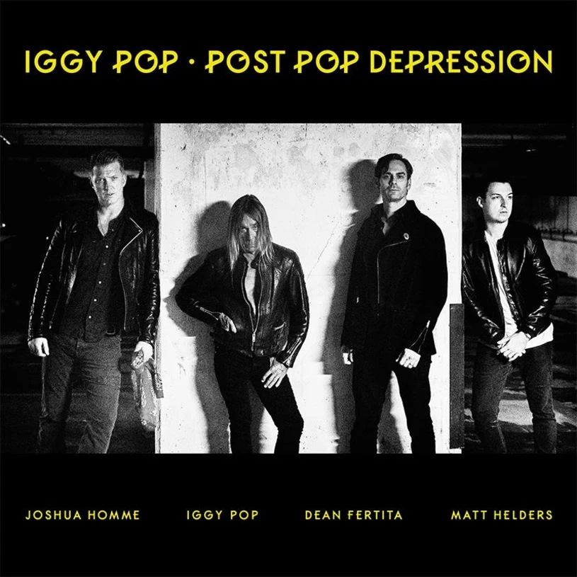 Iggy Pop i jego ekipa na okładce płyty "Post Pop Depression"