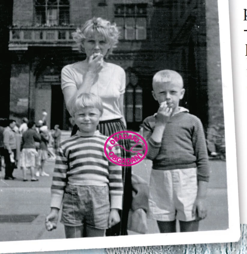 Ewa Błaszczyk z mamą i bratem