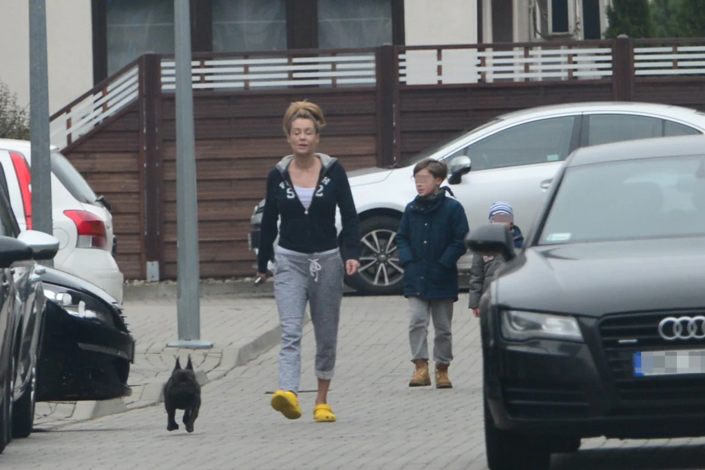 Małgorzata Rozenek na spacerze Małgorzata Rozenek na spacerze