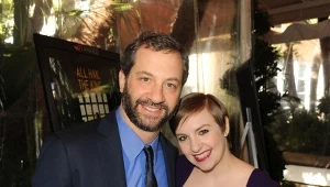 Judd Apatow i Lena Dunham na rozdaniu AFI Awards 2013