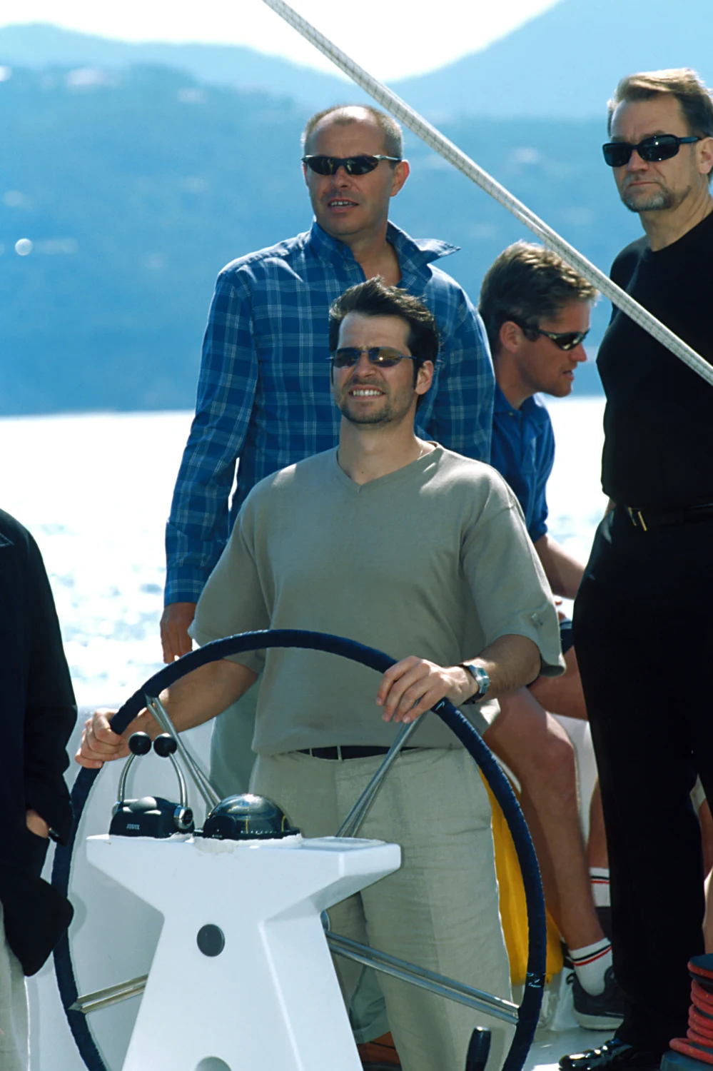 Paweł Deląg i Jan Kulczyk podczas rejsu prywatnym jachtem Paweł Deląg i Jan Kulczyk podczas rejsu prywatnym jachtem