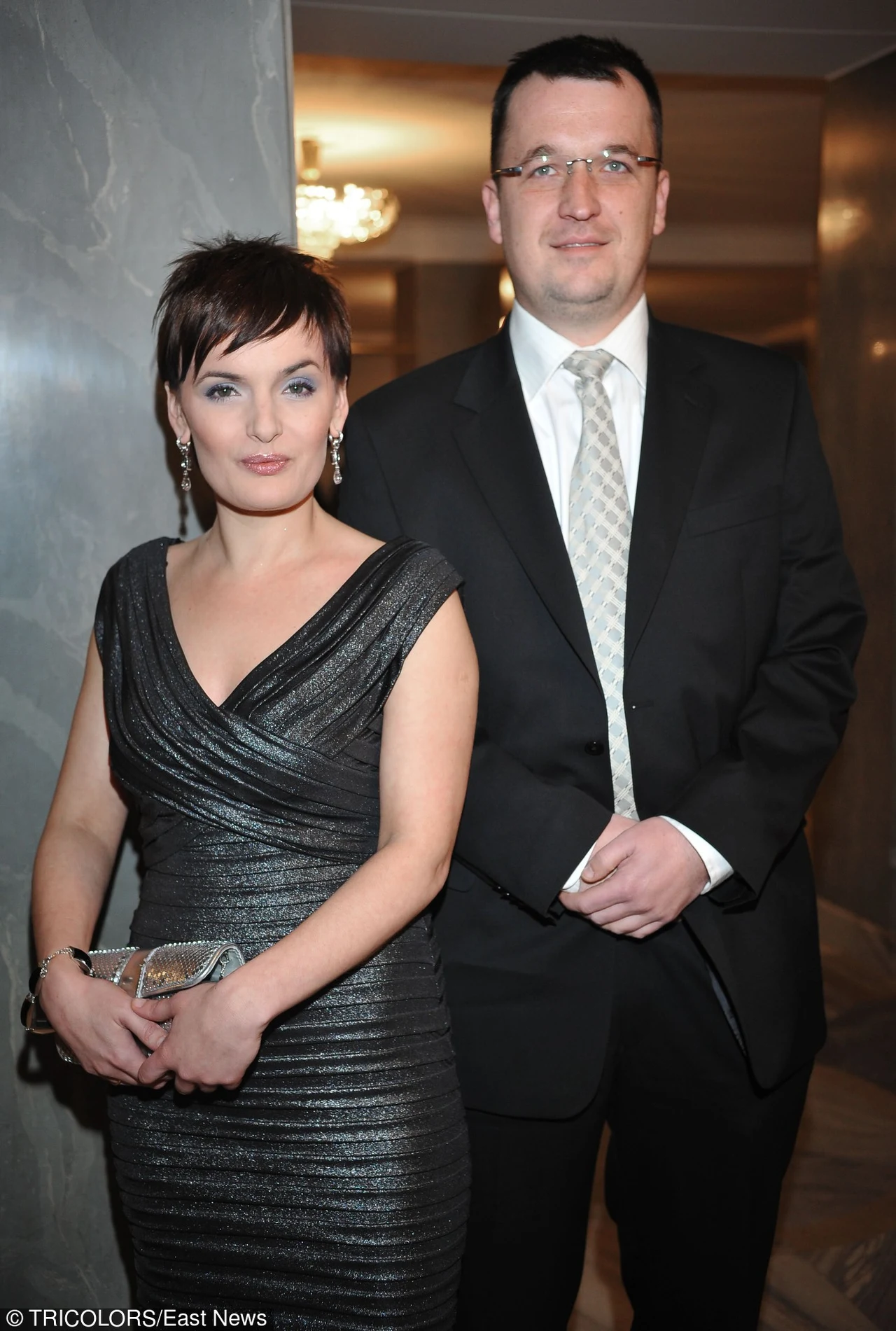 Dorota Gawryluk z mężem