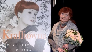 Barbara Krafftówna na premierze książki "Krafftówna w krainie czarów", styczeń 2016