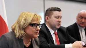 Beata Kempa i pełnomocnik rządu Paweł Majewski