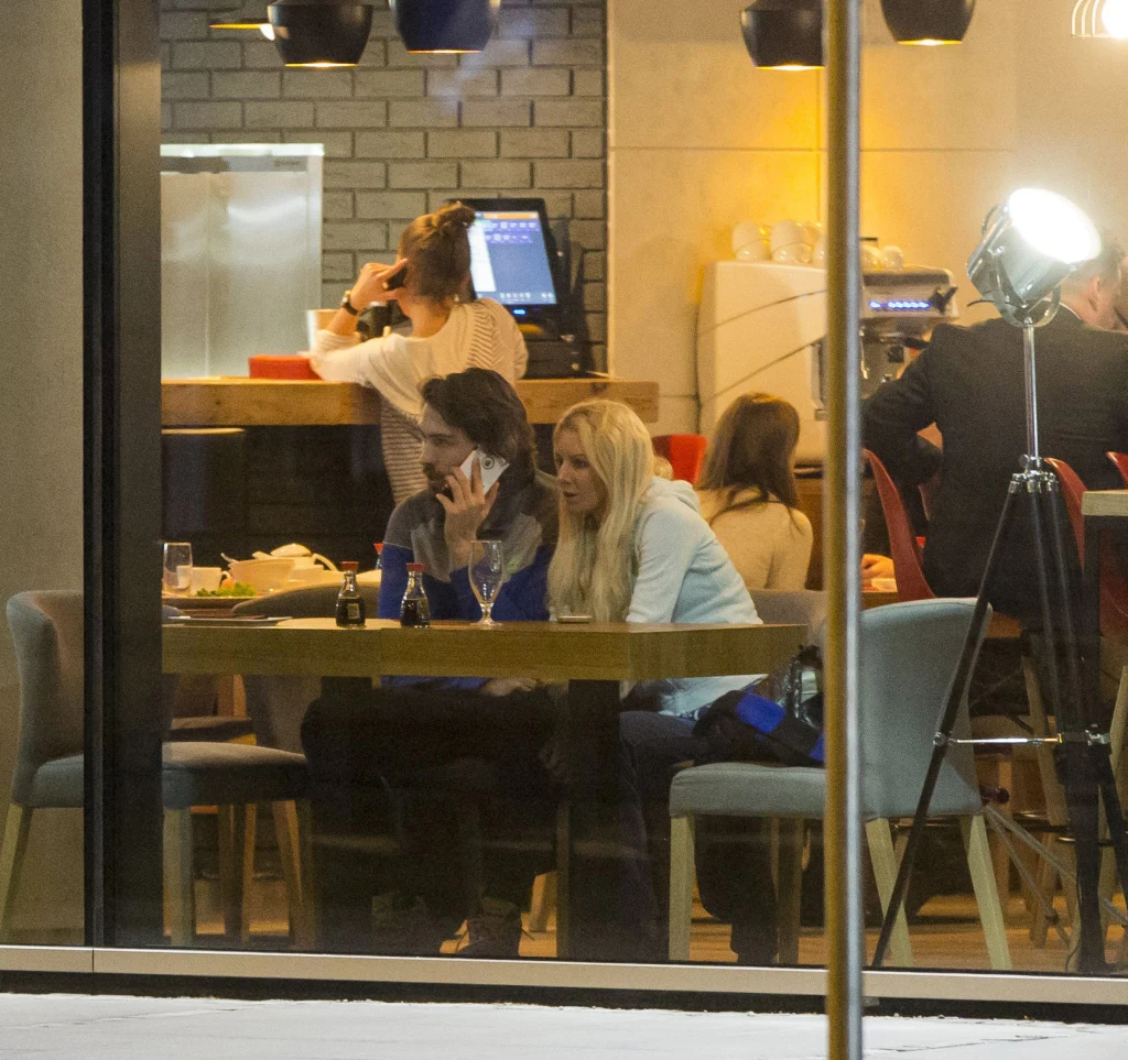 Urszula Radwańska z partnerem Urszula Radwańska z partnerem