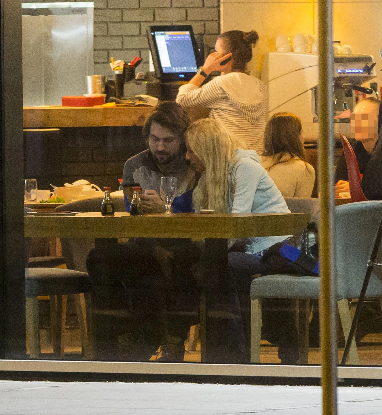 Urszula Radwańska z partnerem Urszula Radwańska z partnerem