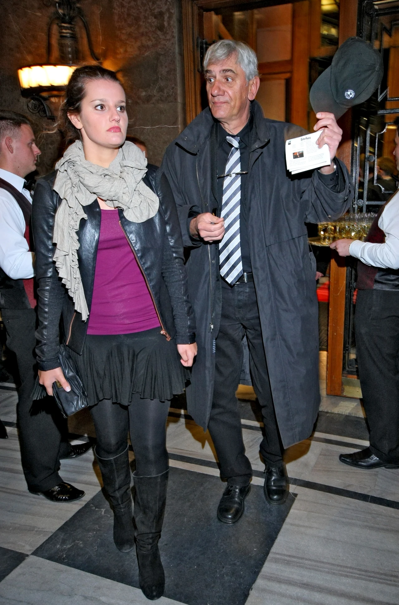 Wiktor Zborowski z córką Wiktor Zborowski z córką