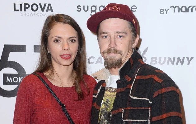 Bartosz Obuchowicz z żoną Bartosz Obuchowicz z żoną