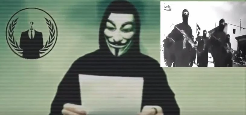 Anonimowi po raz kolejny wypowiadają wojnę Państwu Islamskiemu. Fot. Kanał youtube'owy Anonymous Official