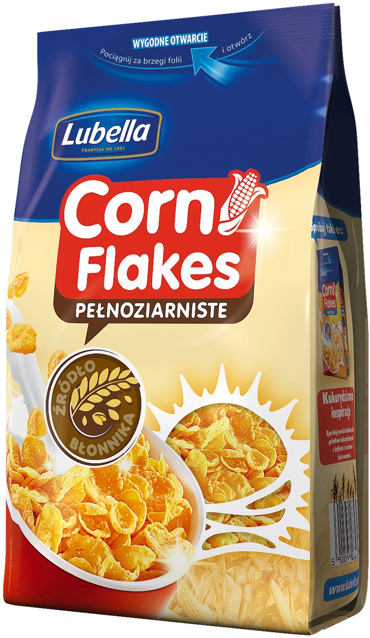Płatki Corn Flakes pełnoziarniste