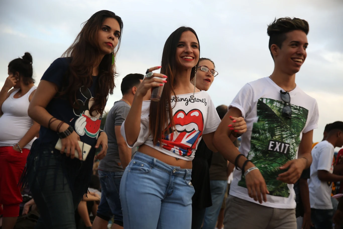 Publiczność na koncercie The Rolling Stones Publiczność na koncercie The Rolling Stones