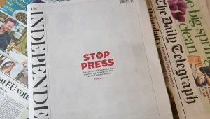 Ostatnie papierowe wydanie "The Independent"