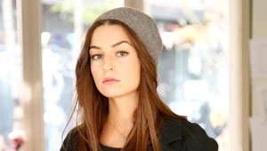 Agnieszka Więdłocha na planie serialu "Powiedz tak!"