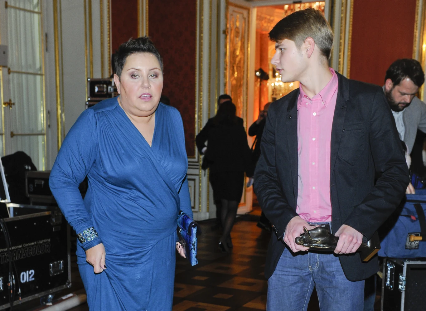 Dorota Wellman z synem Dorota Wellman z synem