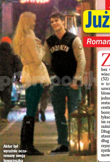 Roznerski z atrakcyjną blondynką Roznerski z atrakcyjną blondynką