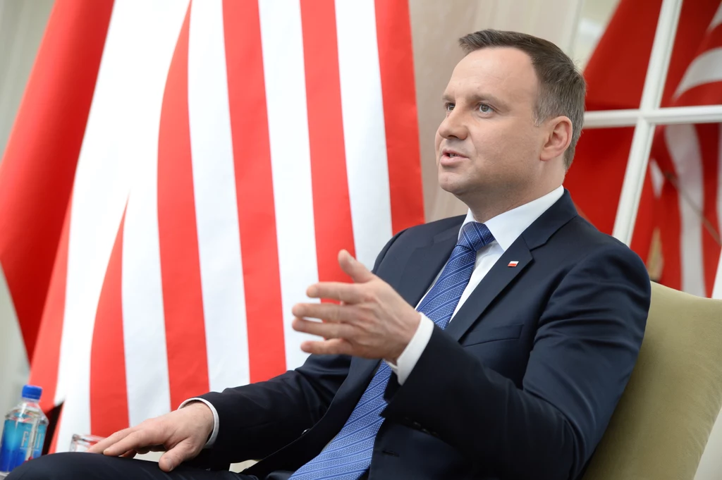 Prezydent RP Andrzej Duda podczas spotkania z przedstawicielami młodych środowisk polonijnych w Waszyngtonie Prezydent RP Andrzej Duda podczas spotkania z przedstawicielami młodych środowisk polonijnych w Waszyngtonie