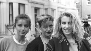 Bananarama w 1984 r. - od lewej: Keren Woodward, Siobhan Fahey i Sara Dallin