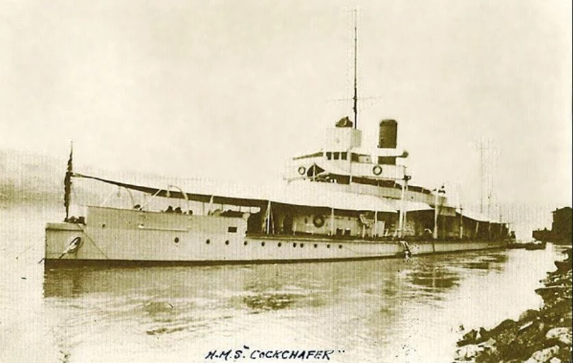 HMS "Cockchafer" na wodach Jangcy