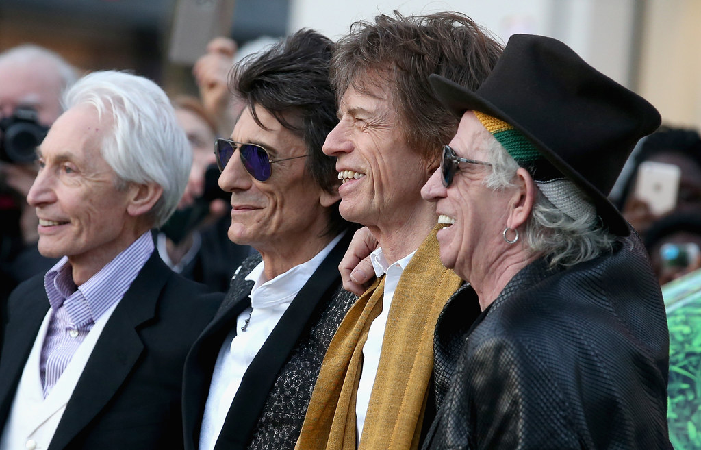 The Rolling Stones w Londynie (Ronnie Wood drugi z lewej)