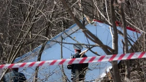 Miejsce katastrofy prezydenckiego tupolewa w kwietniu 2010 roku