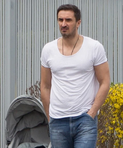 Paulina Krupińska z córką, Sebastianem i znajomymi 