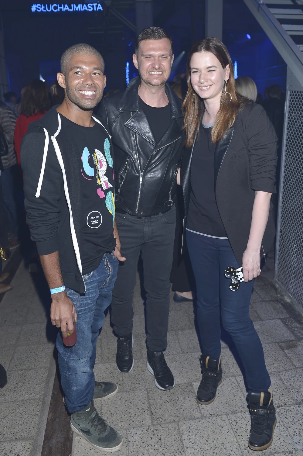 Maciej Zień z mężem i Karoliną Malinowską Maciej Zień z mężem i Karoliną Malinowską